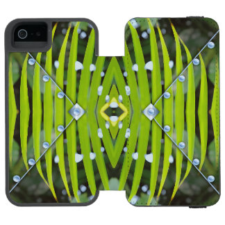 Coque-portefeuille iPhone 5 Incipio Watson™ Sac à main à motif de palme et à fermoir