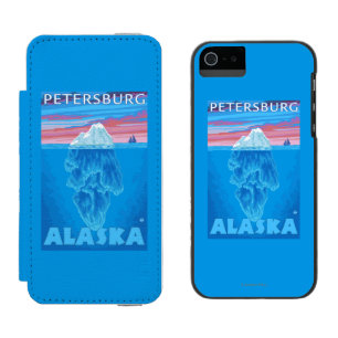 Coque-portefeuille iPhone 5 Incipio Watson™ Section transversale d'iceberg - Pétersbourg,