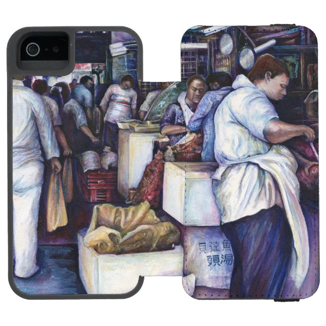 Coque Portefeuille Incipio Pour iPhone Soupe à la tête de poisson, Singapour (Folio Ouvert)