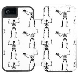Coque-portefeuille iPhone 5 Incipio Watson™ Squelettes d'Halloween, friandise ou farce, Hou