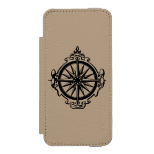 Coque-portefeuille iPhone 5 Incipio Watson™ Symbole : Boussole