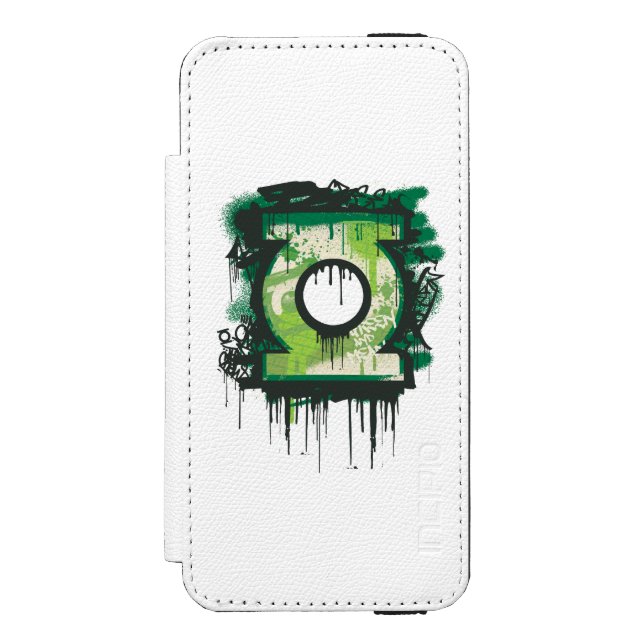 Coque Portefeuille Incipio Pour iPhone Symbole de graffiti à lanterne verte (Folio Devant)