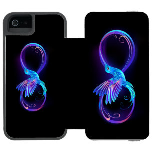 Coque-portefeuille iPhone 5 Incipio Watson™ Symbole de Neon Infinity par Glowing Hummingbird