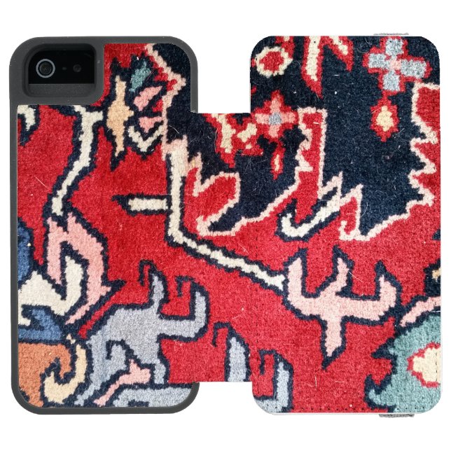 Coque Portefeuille Incipio Pour iPhone Tapis Persan Photo  (Folio Ouvert)