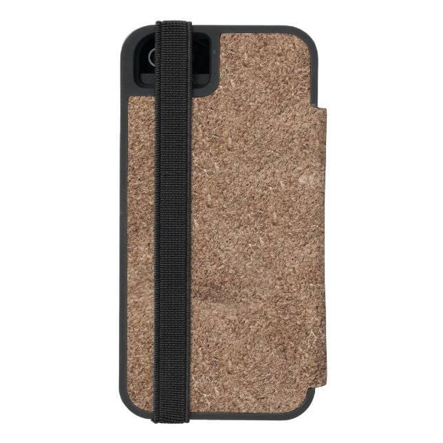 Coque Portefeuille Incipio Pour iPhone Texture Chamois Brown (Folio Dos)