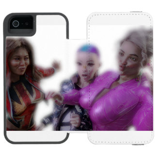 Coque-portefeuille iPhone 5 Incipio Watson™ Trois Drôles de Dames