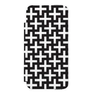Coque-portefeuille iPhone 5 Incipio Watson™ Un b&w modèle fait avec "plus" le signe
