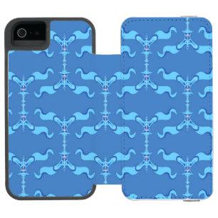 Coque-portefeuille iPhone 5 Incipio Watson™ Vagues océaniques et rubans 