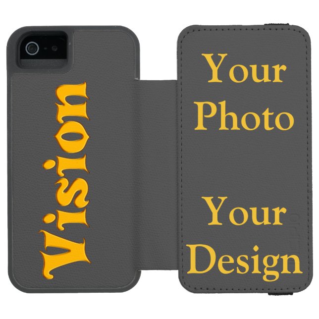 Coque Portefeuille Incipio Pour iPhone Vision de votre conception (Folio Ouvert)