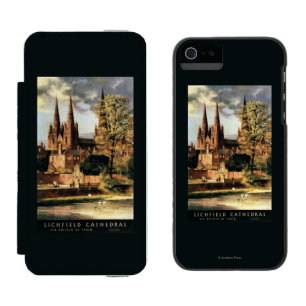 Coque-portefeuille iPhone 5 Incipio Watson™ Vue de cathédrale de Lichfield