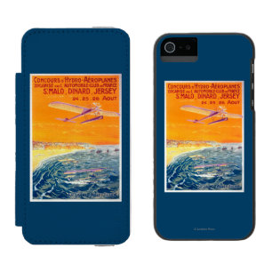 Coque-portefeuille iPhone 5 Incipio Watson™ Vue des avions de flotteur en affiche d'air et de