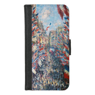 Coque Portefeuille Pour iPhone 8/7 Claude Monet - La Rue Montorgueil - Paris