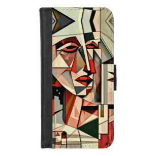 Coque Portefeuille Pour iPhone 8/7 cubisme de Saint-homme