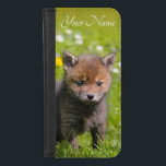 Coque Portefeuille Pour iPhone 8/7 Cute Fluffy Red Fox Kit Cub Wild Baby Nom animal<br><div class="desc">Un mignon chiot en kit Red Fox avec fourrure moelleuse. Le Redfox est un vrai renard, aussi appelé Canis Vulpes, reynard ou tod. Photo de bébé animal sauvage, en forme de coeur, prise par Katho Menden, cette couverture porte-monnaie protectrice est une idée cadeau enchanteresse pour la nature et les amoureux...</div>