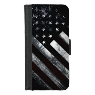 Coque Portefeuille Pour iPhone 8/7 Drapeau industriel américain patriotique