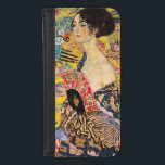 Coque Portefeuille Pour iPhone 8/7 Gustav Klimt - Dame avec ventilateur<br><div class="desc">Dame avec ventilateur - Gustav Klimt,  Huile sur toile,  1917-1918</div>
