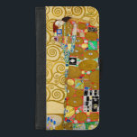 Coque Portefeuille Pour iPhone 8/7 Plus Gustav Klimt Exécution Nouveau Couple<br><div class="desc">Gustav Klimt,  Fulfillment 1910-1911 Couple Art Nouveau avec la signature de Klimt design tourbillonnant et belle peinture or.</div>