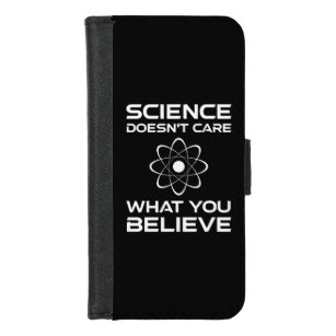 Coque Portefeuille Pour iPhone 8/7 La science ne se soucie pas de ce que vous croyez