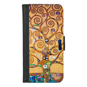 Coque Portefeuille Pour iPhone 8/7 L'arbre de vie (détail), Klimt