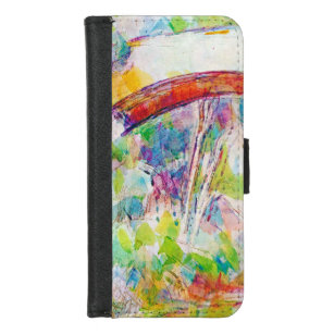 Coque Portefeuille Pour iPhone 8/7 Le pont, Paul Cezanne