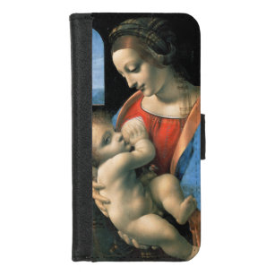 Coque Portefeuille Pour iPhone 8/7 Madonna Litta, Leonardo da Vinci, 1490-1491