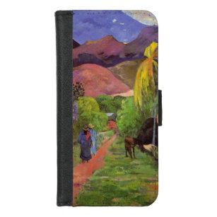 Coque Portefeuille Pour iPhone 8/7 Rue de Tahiti - Paul Gauguin