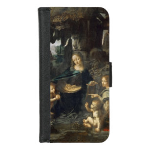 Coque Portefeuille Pour iPhone 8/7 Vierge des Rochers, Léonard de Vinci