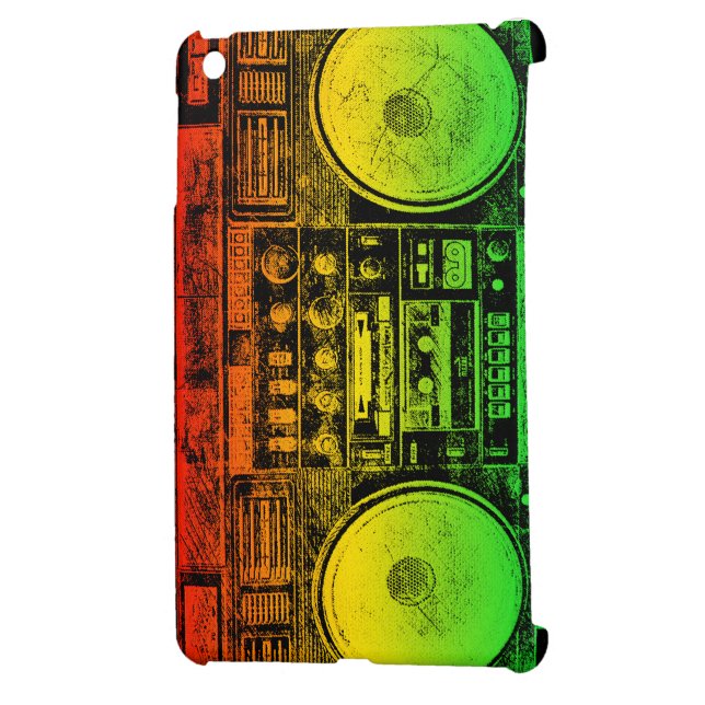 Coque Pour iPad Mini Sableuse de ghetto de Rasta (Dos Gauche)