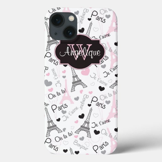 Coque pour iPad | Paris | Tour Eiffel | Coeurs (Verso)