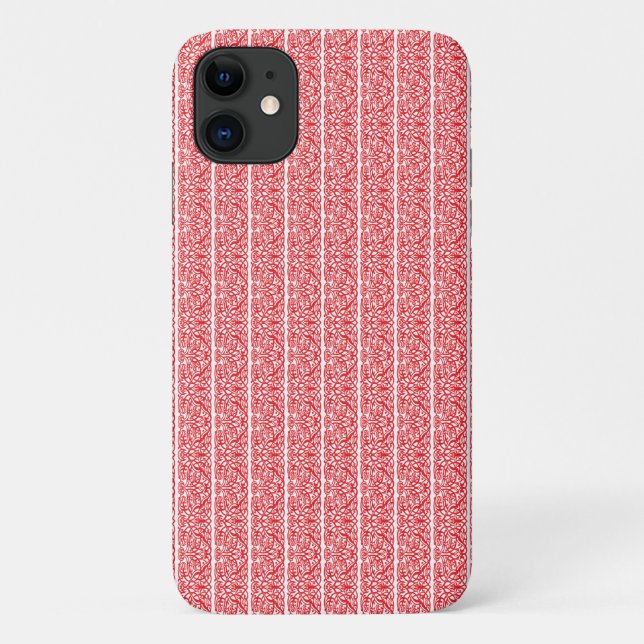 Coque pour iPhone 11 | Barely There | Rouge | Élég (Dos)