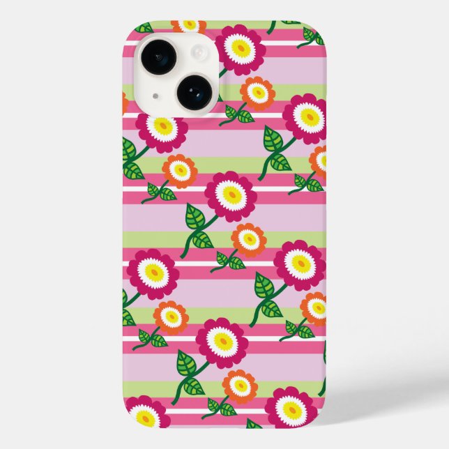 Coque Pour iPhone 14 Belle bande et Fleurs iPhone 7 Coque (Verso)
