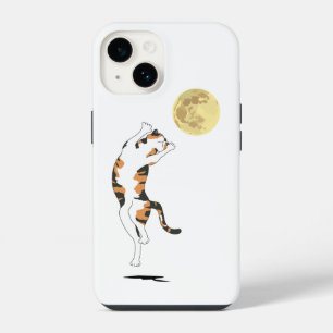 Coque Pour iPhone 14 Calico Cat Moon Danser Coque-Mate coque iphone