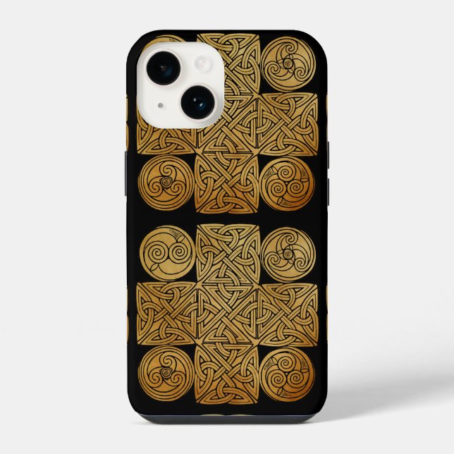 Coque Pour iPhone 14 Céltic Knotwork Cross Speck iPhone 13 Coque (Verso)