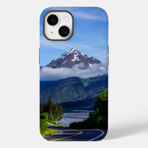 Coque Pour iPhone 14 Chemin traversant le coque iphone de l'Alaska