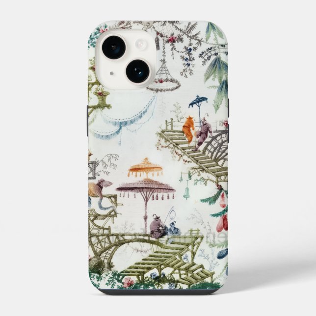 Coque Pour iPhone 14 Chinoiserie coque iphone Asiatique (Verso)