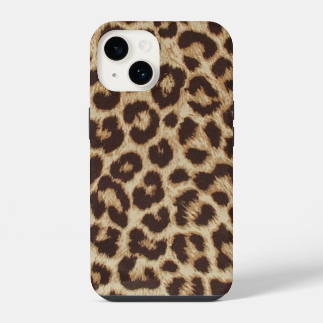 Coque Pour iPhone 14 Coque d'ID iPhone Chic Leopard (Verso)
