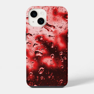 Coque Pour iPhone 14 coque iphone - Art original Raindrop - Rouge