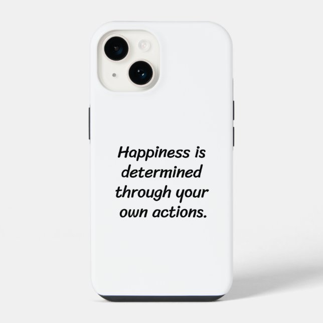 Coque Pour iPhone 14 Coque iPhone Bonheur (Verso)