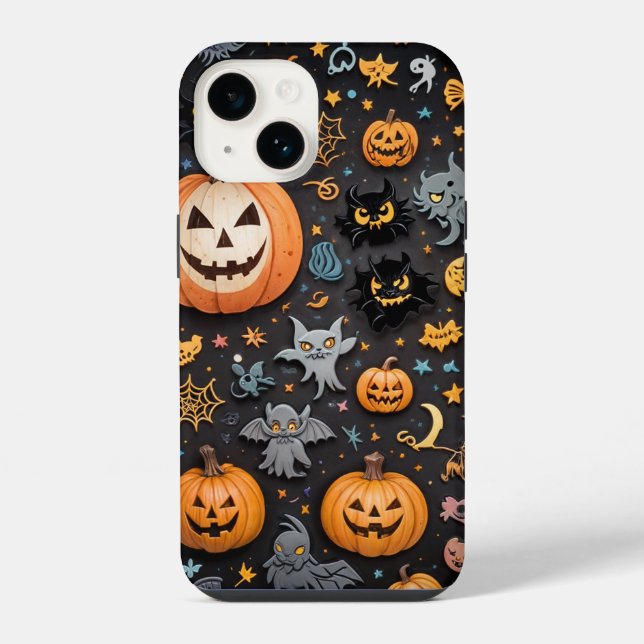 Coque Pour iPhone 14 coque iphone citrouille (Verso)