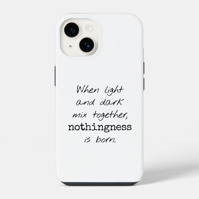 Coque Pour iPhone 14 Coque iphone clair et foncé (Verso)