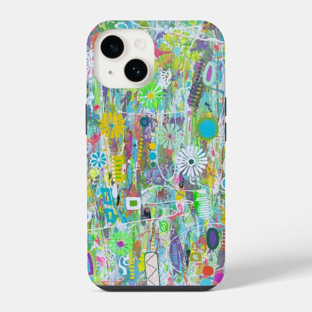 Coque Pour iPhone 14 Coque iphone d'alimentation des fleurs (Verso)
