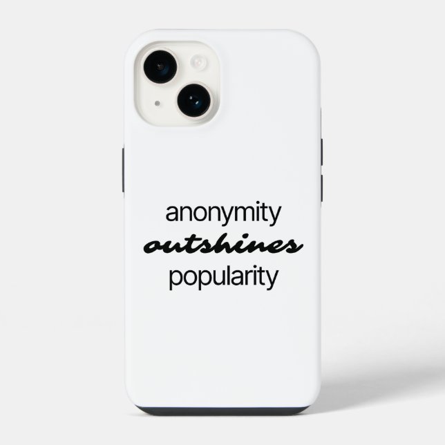 Coque Pour iPhone 14 Coque iphone d'anonymat (Verso)