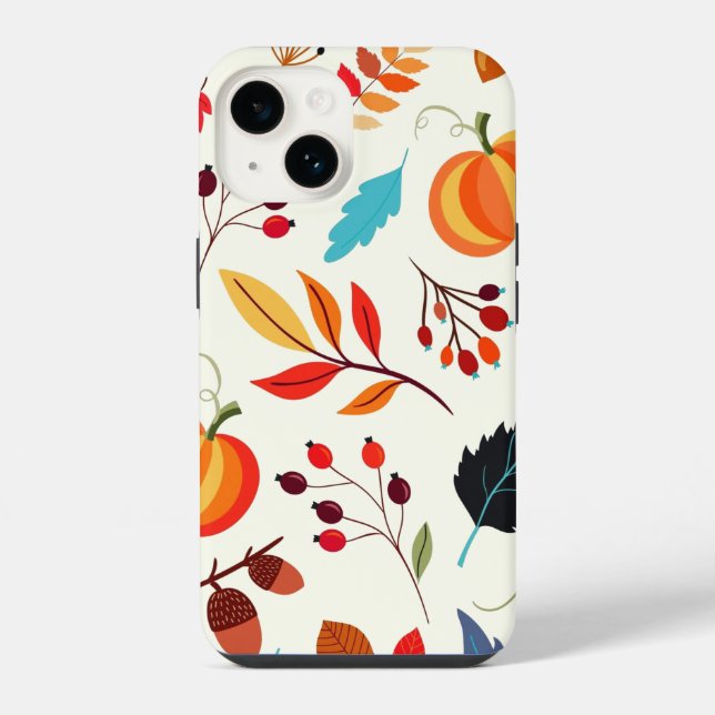 Coque Pour iPhone 14 coque iphone d'automne motif (Verso)