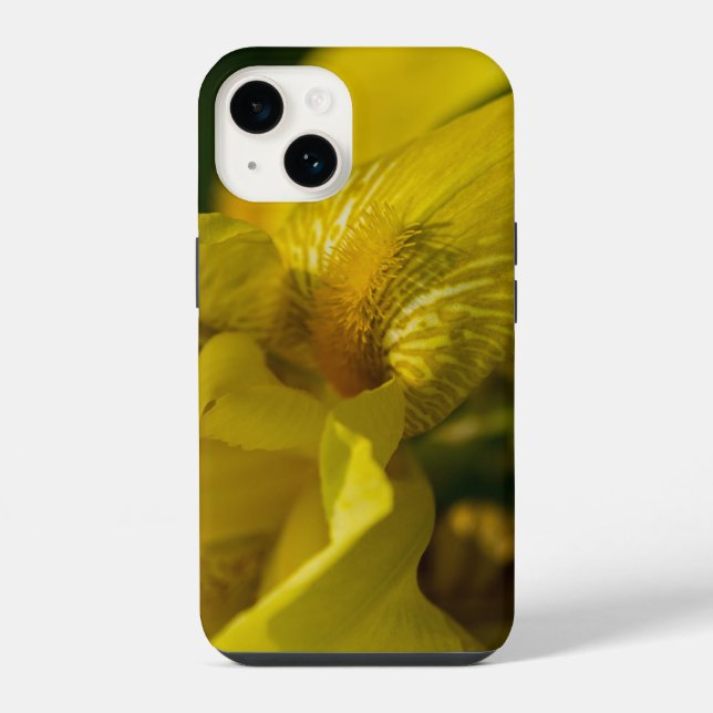 Coque Pour iPhone 14 Coque iphone de la barbe de fer jaune (Verso)