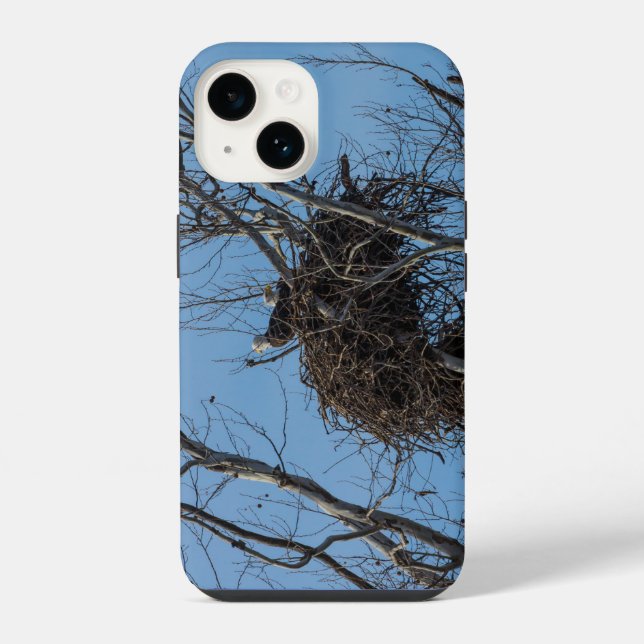 Coque Pour iPhone 14 Coque iphone de problème double aigle (Verso)