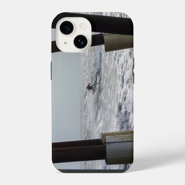 Coque Pour iPhone 14 Coque iphone de surf de cacao (Verso)