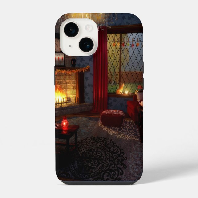 Coque Pour iPhone 14 Coque iphone de tranquillité d'automne (Verso)