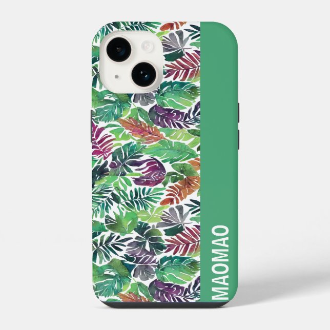 Coque Pour iPhone 14 Coque iphone Motif Tropical Palm Leaf (Verso)