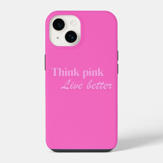 Coque Pour iPhone 14 Coque iphone rose (Verso)
