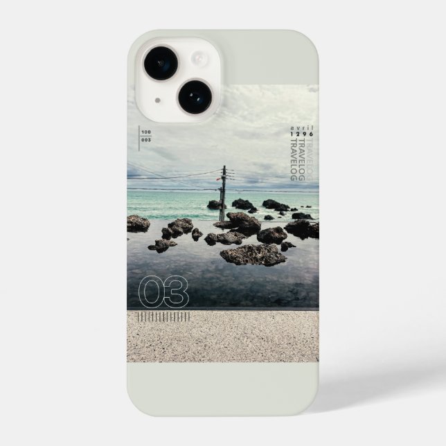 Coque Pour iPhone 14 coque iphone travelog_3 (Verso)